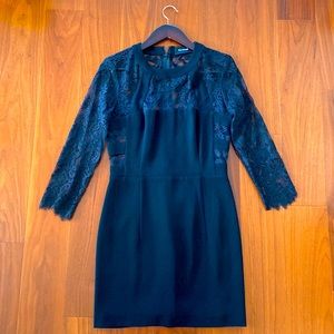 KOOPLES - Black Lace Panel dress - Small